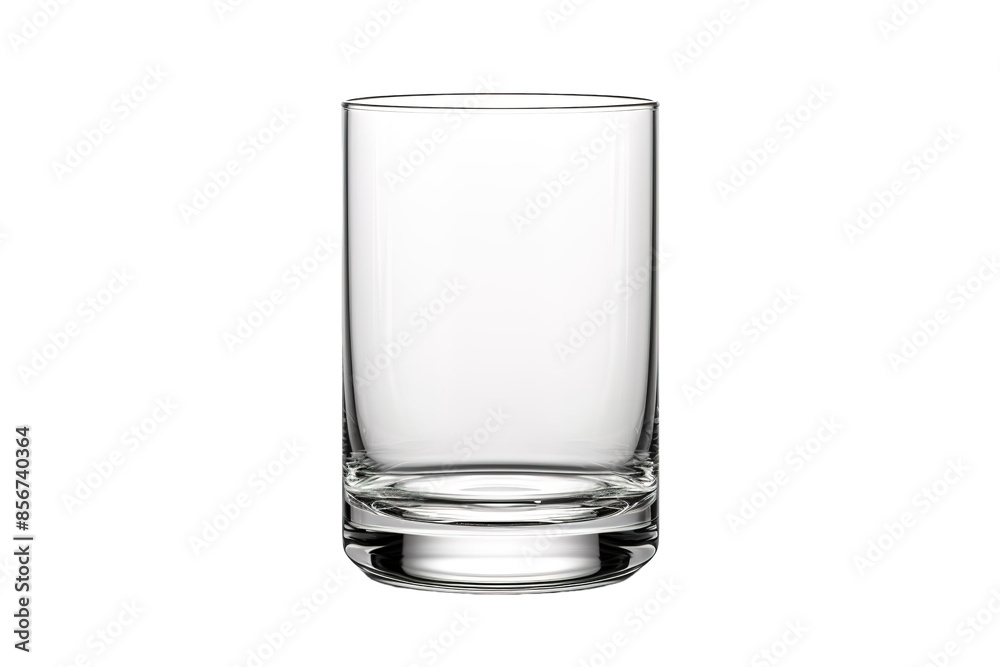 A Crystal Clear Glass, Ready for Its Purpose on a Clear PNG or White Background. A Crystal Clear Glass, Ready for Its Purpose on a Clear PNG or White Background.