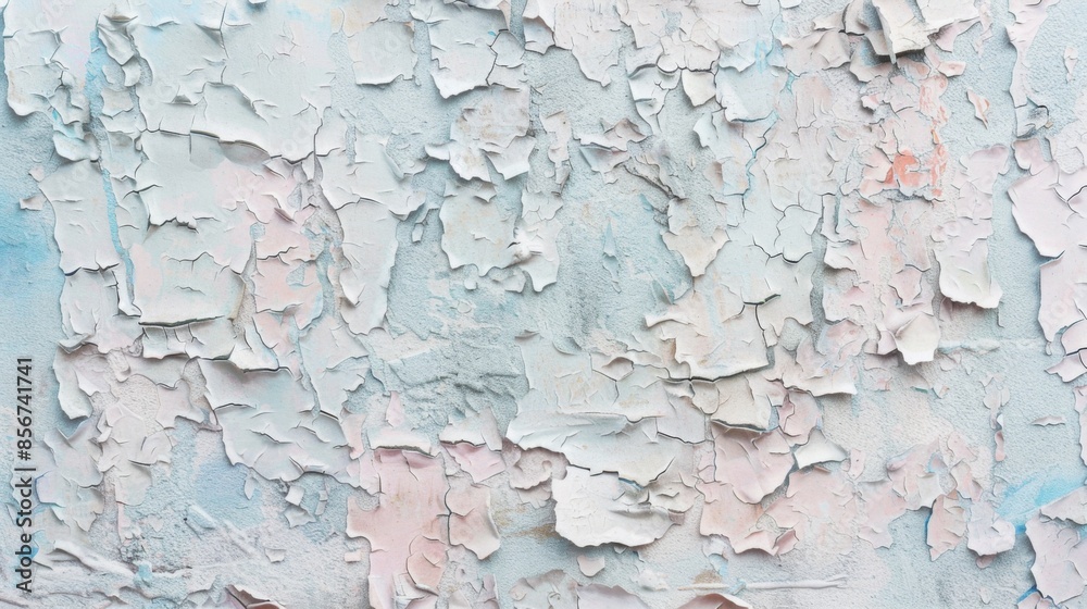 Textured Wall with Peeling Pastel Paint for Shabby Chic and Vintage Backgrounds Textured Wall with Peeling Pastel Paint for Shabby Chic and Vintage Backgrounds