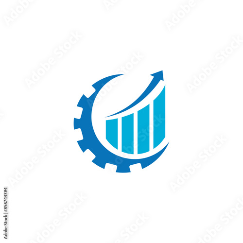 Illustration of an investment graphic logo for a company