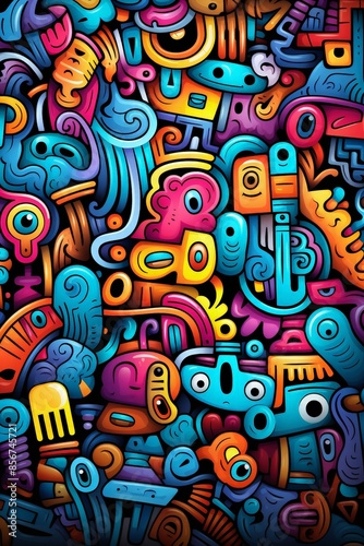 Whimsical Expressions Creating Unique Doodle Backgrounds