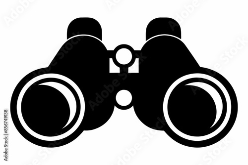 

binoculars silhouette vector illustration, Binocular Glyph Icon, Binocular field glasses flat icon
