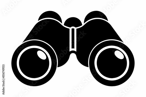 

binoculars silhouette vector illustration, Binocular Glyph Icon, Binocular field glasses flat icon
