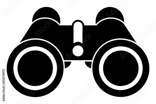 

binoculars silhouette vector illustration, Binocular Glyph Icon, Binocular field glasses flat icon
