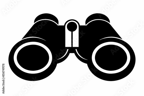 

binoculars silhouette vector illustration, Binocular Glyph Icon, Binocular field glasses flat icon
