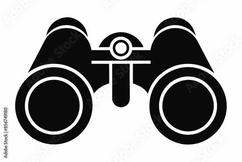 

binoculars silhouette vector illustration, Binocular Glyph Icon, Binocular field glasses flat icon

