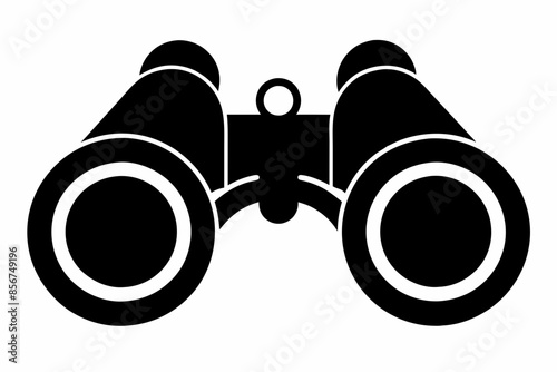 

binoculars silhouette vector illustration, Binocular Glyph Icon, Binocular field glasses flat icon
