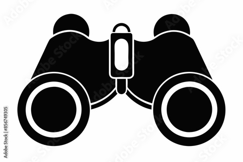 

binoculars silhouette vector illustration, Binocular Glyph Icon, Binocular field glasses flat icon
