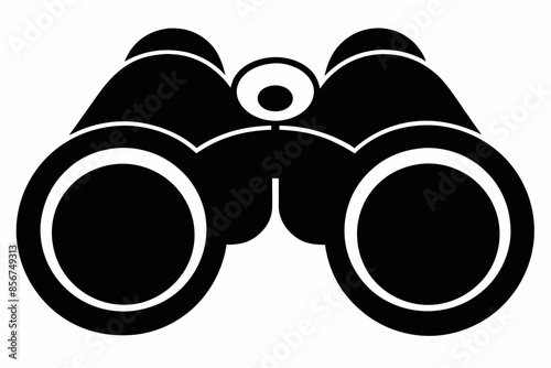 

binoculars silhouette vector illustration, Binocular Glyph Icon, Binocular field glasses flat icon
