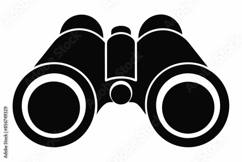 

binoculars silhouette vector illustration, Binocular Glyph Icon, Binocular field glasses flat icon
