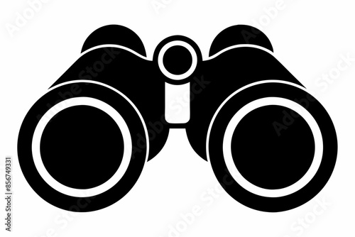 

binoculars silhouette vector illustration, Binocular Glyph Icon, Binocular field glasses flat icon
