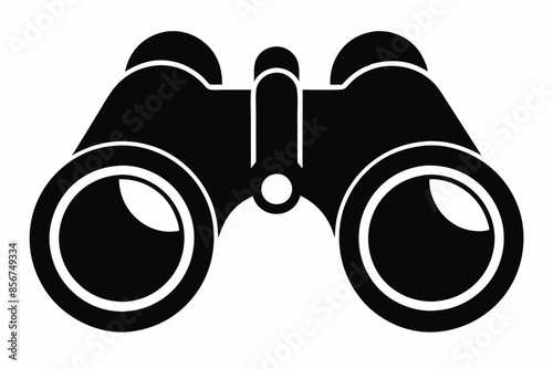 

binoculars silhouette vector illustration, Binocular Glyph Icon, Binocular field glasses flat icon
