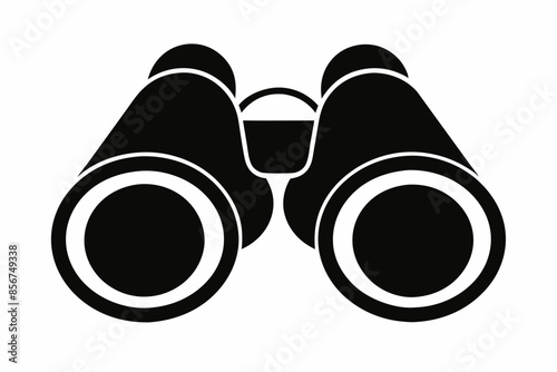 

binoculars silhouette vector illustration, Binocular Glyph Icon, Binocular field glasses flat icon
