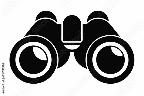 

binoculars silhouette vector illustration, Binocular Glyph Icon, Binocular field glasses flat icon
