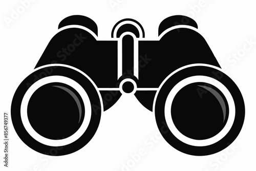 

binoculars silhouette vector illustration, Binocular Glyph Icon, Binocular field glasses flat icon
