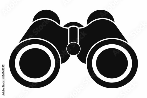 

binoculars silhouette vector illustration, Binocular Glyph Icon, Binocular field glasses flat icon
