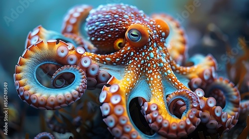 octopus on the sea photo