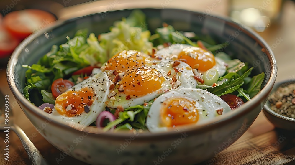 Egg and Green Salad Bowl Egg and Green Salad Bowl