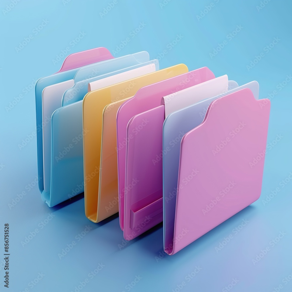 Illustration of colourful document file in the design of bag. Generative ai. Illustration of colourful document file in the design of bag. Generative ai.
