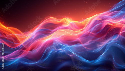 colorful wave abstract background