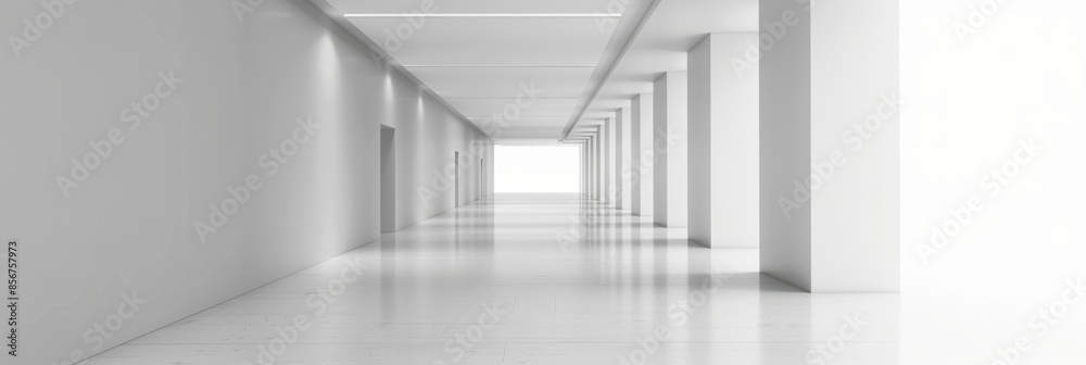Interior with futuristic styling. Plenty of empty space. Interior with futuristic styling. Plenty of empty space.