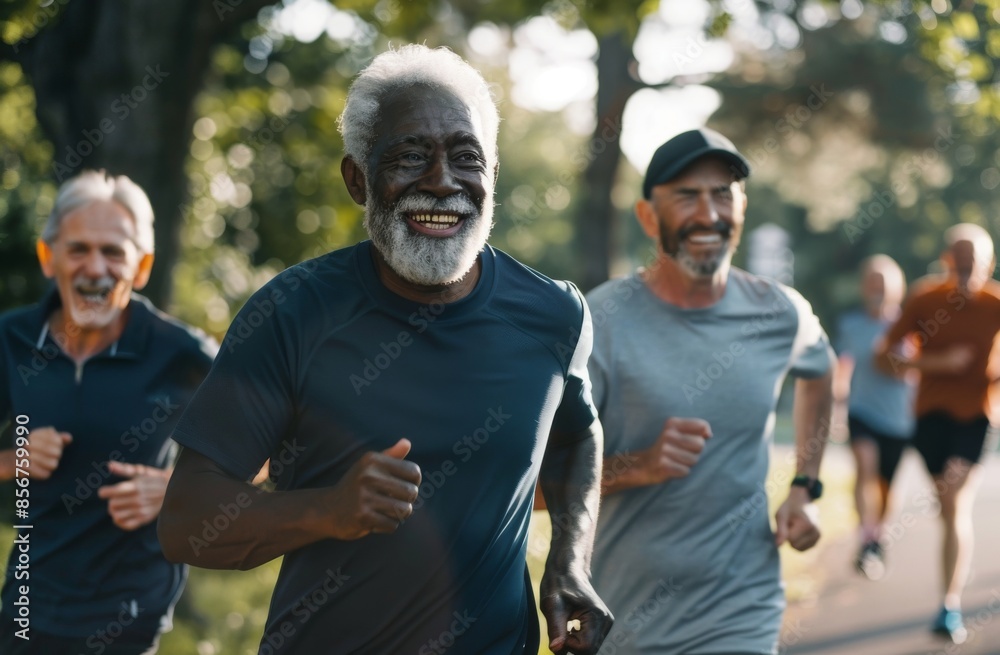 Runner club in workout, smile, and seniors in a group on the street together for elderly fitness and urban wellness. Runner club in workout, smile, and seniors in a group on the street together for elderly fitness and urban wellness.