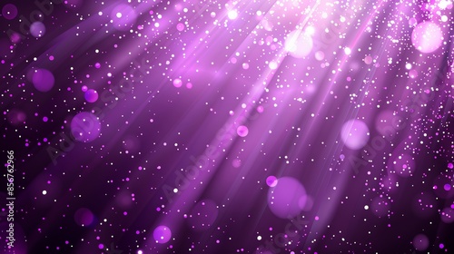 Lavender and violet abstract light burst on dark background with golden sparkles