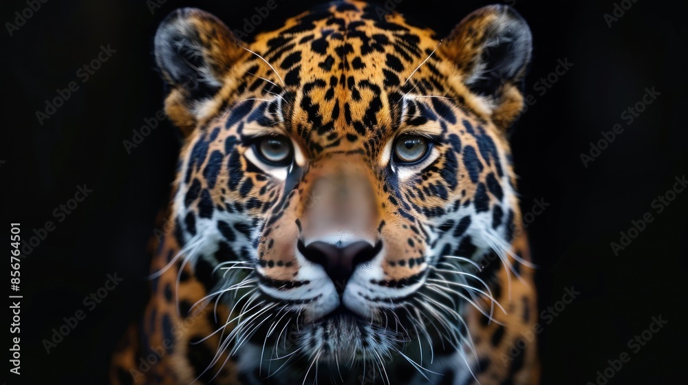 Obraz premium Close-up Portrait of a Jaguar