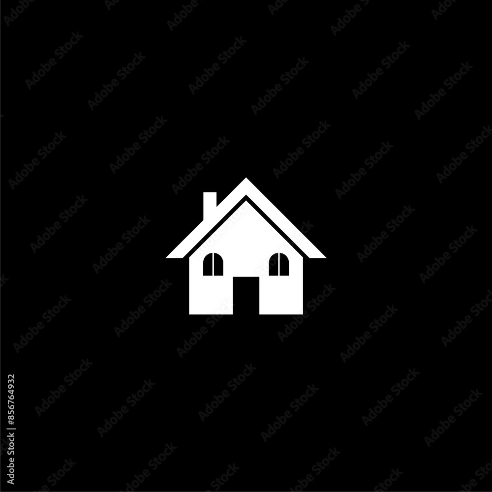 Home sign icon isolated on dark background Home sign icon isolated on dark background
