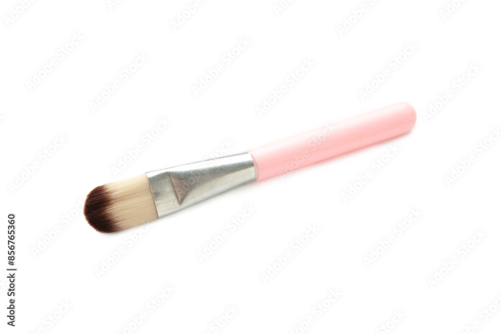 Brush for applying cosmetic make-up isolated on white background. Brush for applying cosmetic make-up isolated on white background.
