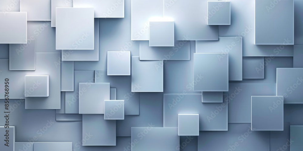 Obraz premium Abstract Geometric Background with Overlapping Squares