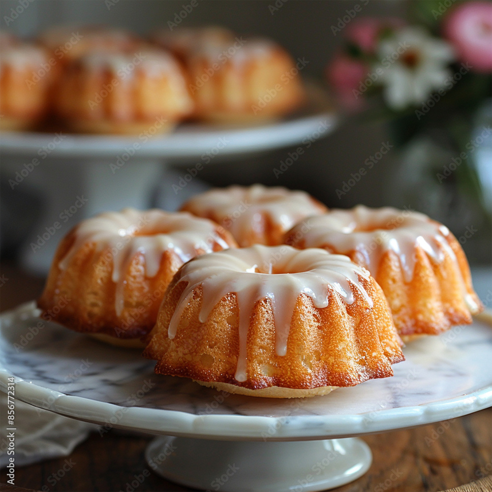 Iced mini bundt cake on a white plate, vanilla bundlette with on a plate, small vanilla bundt cake with an icing glaze. Made with generative ai
Iced mini bundt cake on a white plate, vanilla bundlette with on a plate, small vanilla bundt cake with an icing glaze. Made with generative ai