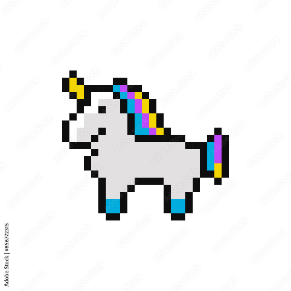 Unicorn pixel item for game interface. Unicorn game element. Unicorn 8 bit resource. Unicorn pixel item for game interface. Unicorn game element. Unicorn 8 bit resource.