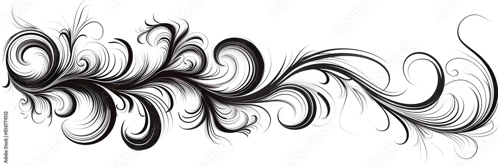 Elegant Cursive Swirl Doodle for Graphic Design Elegant Cursive Swirl Doodle for Graphic Design