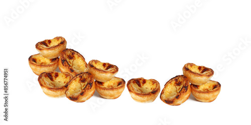 Foto banner of pastel de nat specialty food of portugal