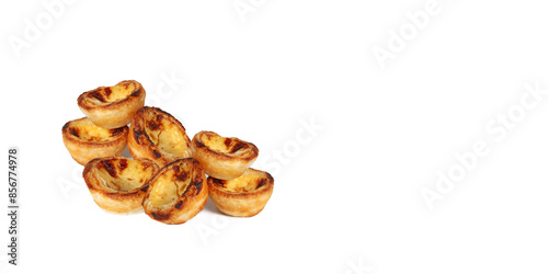 banner of pastel de nat specialty food of portugal 