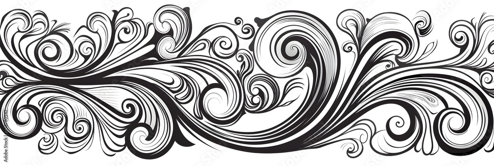Cute Monochrome Swirl Graphic for Minimal or Design Cute Monochrome Swirl Graphic for Minimal or Design