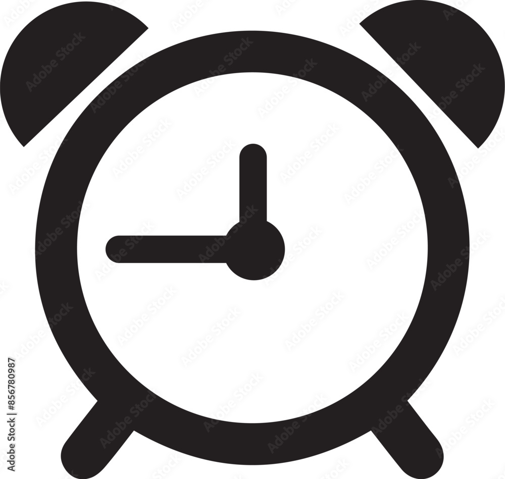 Clock web flat icon vector on white background Clock web flat icon vector on white background