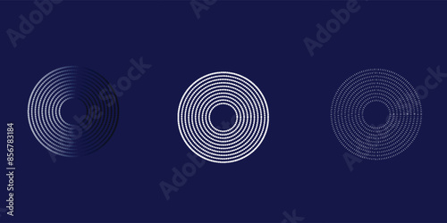 3d wifi wave light effect. Abstract scan radar sensor sound signal technology digital sign. Transparent neon circle symbol for wireless monitoring and protection. Blue electric frequency ring glo