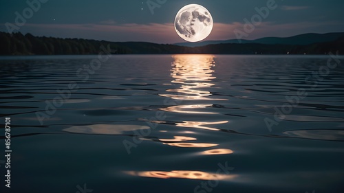 moon over the sea