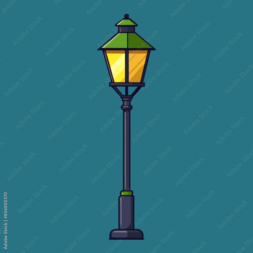 street lamp vector illustration