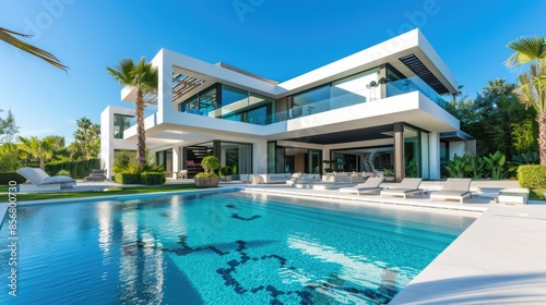 Exquisite Contemporary Villa with Pool: Luxury Architecture at Its Finest 
