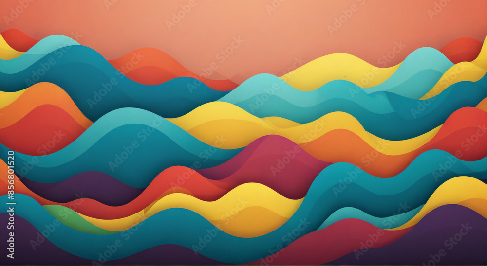 Wavy Colorful 3D Style Background Modern Liquid Texture for Futuristic BannersWavy Colorful 3D Style Background Modern Liquid Texture for Futuristic Banners