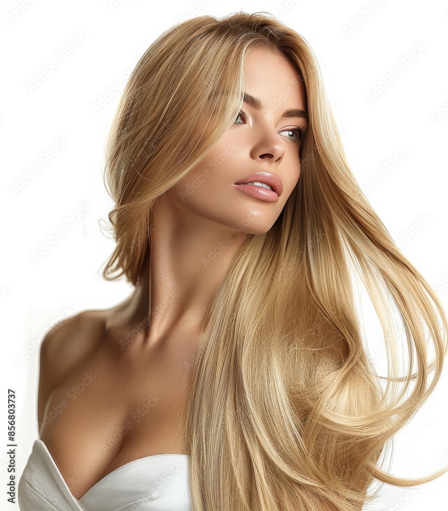 Woman With Blonde Hair Posing For A Beauty Shoot Woman With Blonde Hair Posing For A Beauty Shoot
