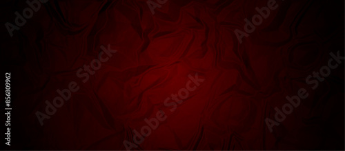 Red crumpled paper texture background. Crumpled paper ball isolated on black with clipping path. panorama grunge wrinkly paper texture background, crumpled pattern texture. paper crumpled texture.