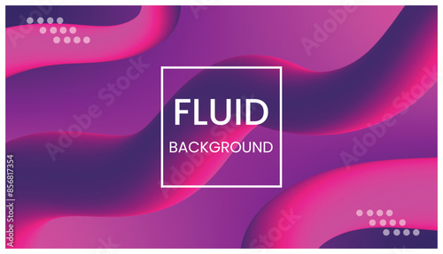 Creative, Modern Fluid Background Vector Template Design.