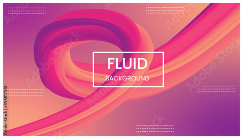 Creative, Modern Fluid Background Vector Template Design.