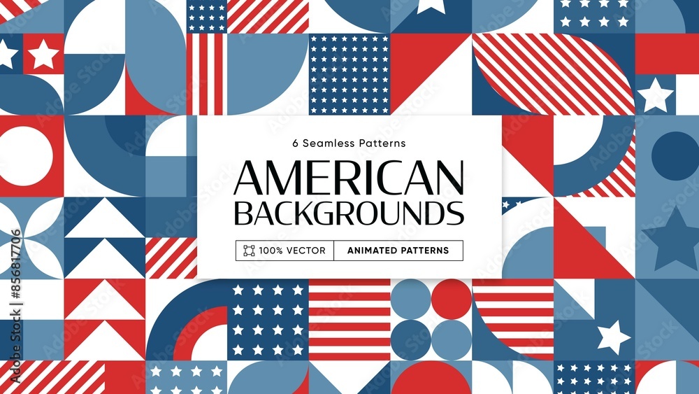 American Background Patterns Stock Template | Adobe Stock