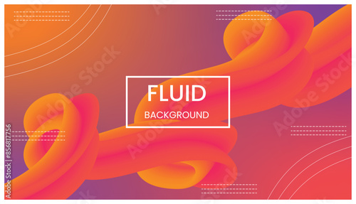 Creative, Modern Fluid Background Vector Template Design.