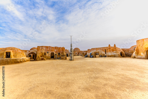Canvastavla Remains of movie set 1977  Star Wars