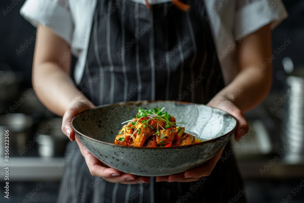 Step into the world of visual gastronomy with studio isolate shots highlighting a woman's smartphone photography skills capturing food moments. Step into the world of visual gastronomy with studio isolate shots highlighting a woman's smartphone photography skills capturing food moments.
